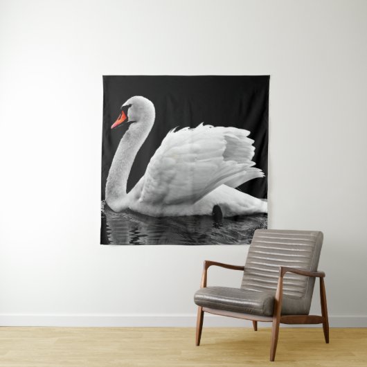 Swan Wandkleed (In situ)
