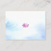 Swan Waterverf Baby shower Display Shower Informatiekaartje (Achterkant)