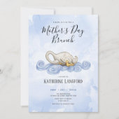 Swan waterverf moederdag brunch kaart (Voorkant)