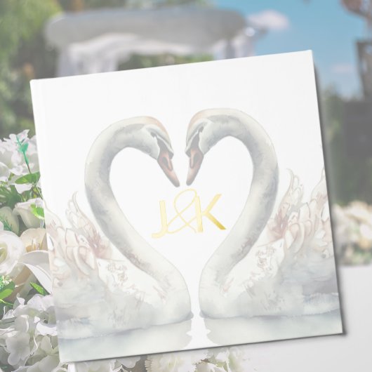 Swan Wedding Folie gastenboek