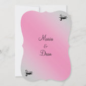 Swan Wedding Invitation 5"x 7" Kaart (Achterkant)