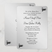 Swan Wedding Invitation 5"x 7" Kaart (Voorkant / Achterkant)