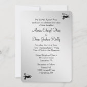 Swan Wedding Invitation 5"x 7" Kaart (Voorkant)