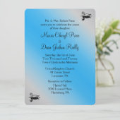 Swan Wedding Invitations Kaart (Staand voorkant)