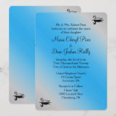 Swan Wedding Invitations Kaart (Voorkant / Achterkant)