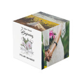 Swan Wedding Photo Cube Kubus (Voorkant hoekig)