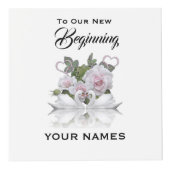 Swan Wedding Photo Cube Kubus (Voorkant)