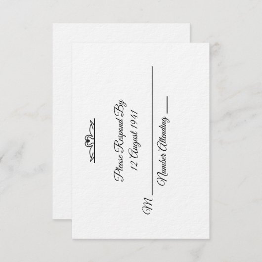 Swan Wedding Suite R.S.V. ~ De commandant (Voorkant / Achterkant)