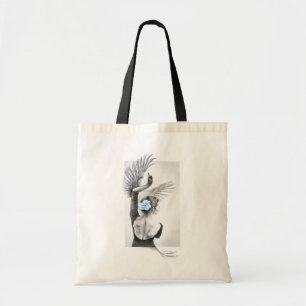 Swan Woman danser Elegant Ballet Surreal art Tote Bag