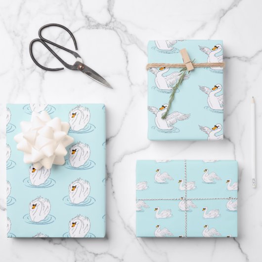 Swan Wrapping Paper (Voorkant)