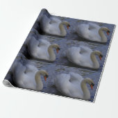 Swan Wrapping Paper Cadeaupapier (Uitgerold)