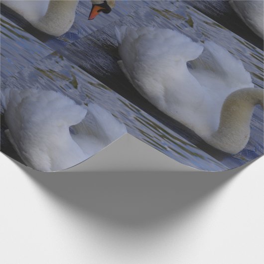 Swan Wrapping Paper Cadeaupapier (Hoek)