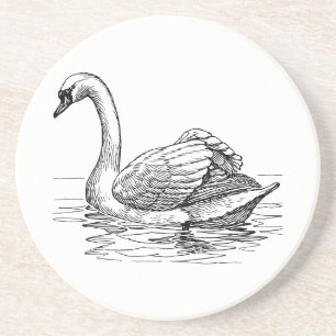 Swan Zandsteen Onderzetter