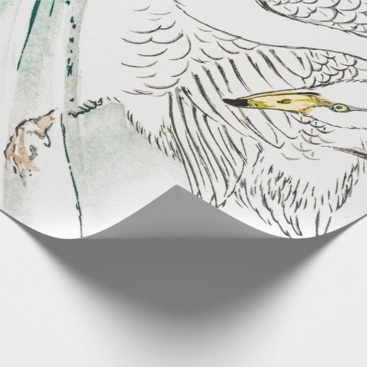 SWAN ZWEMMEN JAPANS PRINT inpakpapier (Hoek)