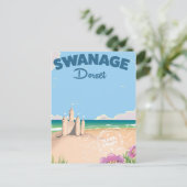 Swanage Dorset  se reisposter Briefkaart (Staand voorkant)