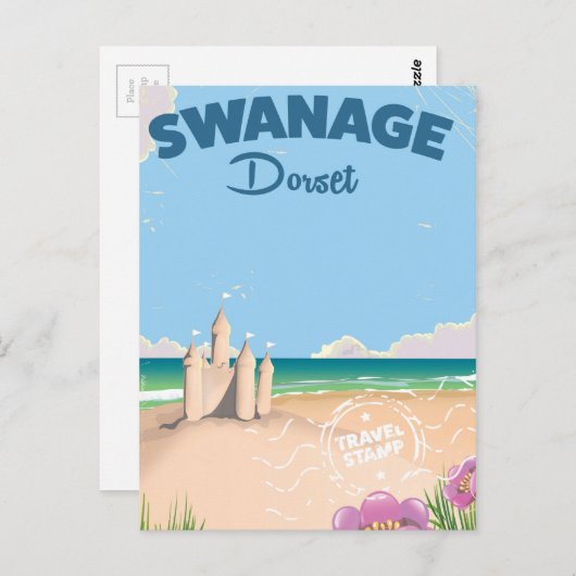 Swanage Dorset se reisposter Briefkaart (Voorkant / Achterkant)