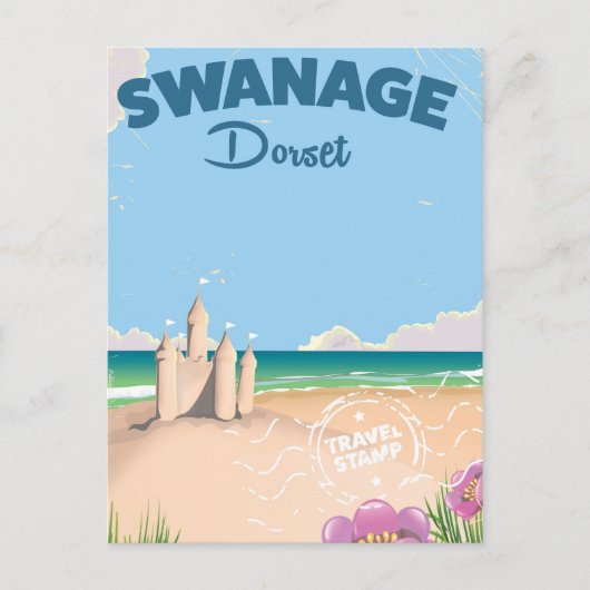 Swanage Dorset  se reisposter Briefkaart (Voorkant)