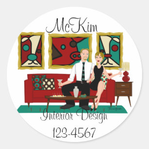 Swank Digs Ronde Sticker