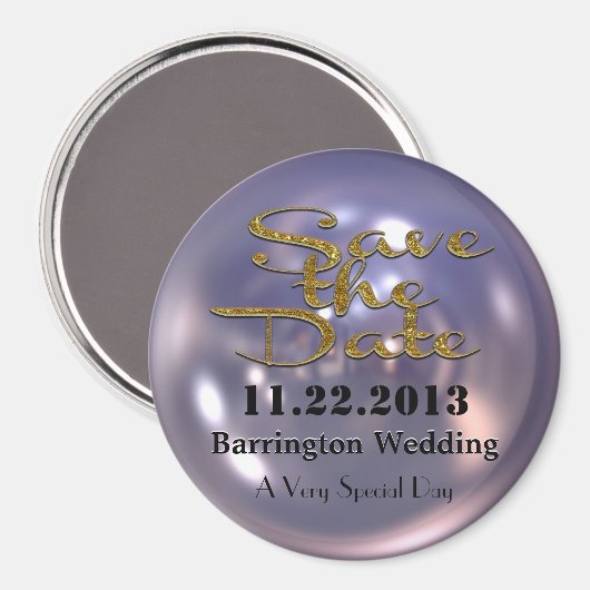 Swank Save the Date Magnet (Voorkant / Achterkant)