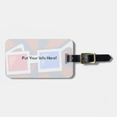 Swanky 1950's 3D-bril Bagagelabel (Voorkant horizontaal)