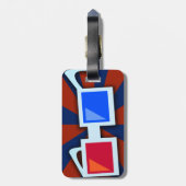 Swanky 1950's 3D-bril Bagagelabel (Achterkant verticaal)