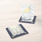 Swanky Art Deco in Blauw Papier Onderzetter (Insitu)