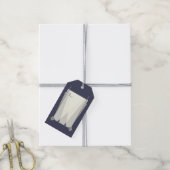 Swanky Art Deco in Blue Gift Label Cadeaulabel (Met Touw)