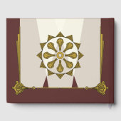 Swanky Art Deco in Red Guest Book Gastenboek (Achterkant)