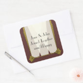 Swanky Art Deco in Red Sticker (Envelop)
