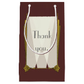 Swanky Art Deco in rode geschenkzak Klein Cadeauzakje (Voorkant)