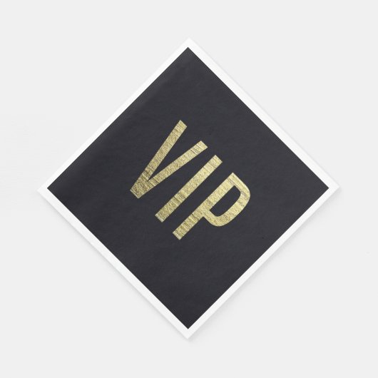 Swanky Faux Gold Leaf Folie VIP Typografie Servet (Hoek)
