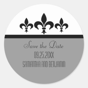 Swanky Fleur De Lis sparen de Stickers van de Datu