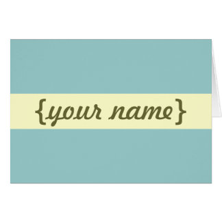 Swanky persoonlijke kaart