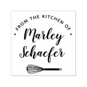 Swanky Whisk - Gepersonaliseerd koken of bakken Zelfinktende Stempel (Design)