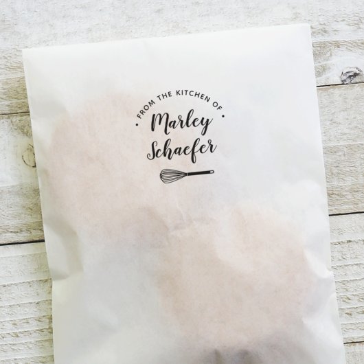 Swanky Whisk - Gepersonaliseerd koken of bakken Zelfinktende Stempel