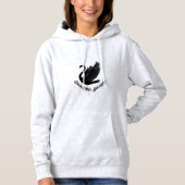 Swanning Around – Elegant Swan Design Hoodie (Voorkant)