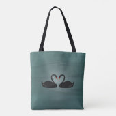 Swans Allover-Canvas tassen (Achterkant)