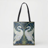 Swans Art Deco Nouveau Walter Crane Victoriaans Tote Bag (Voorkant)