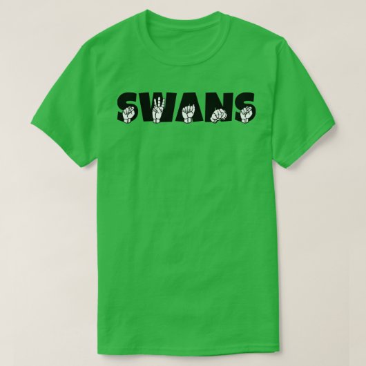 SWANS ASL Sign Language Design 1 T-shirt (Design voorkant)