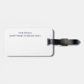 SWANS BAGAGELABEL (Achterkant horizontaal)