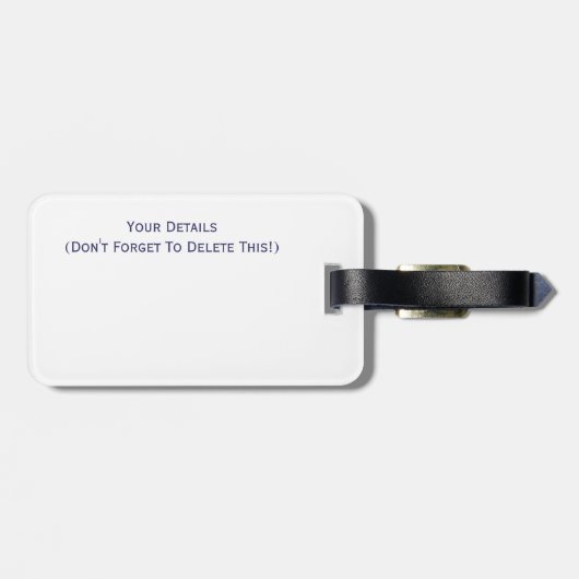 SWANS BAGAGELABEL (Achterkant horizontaal)