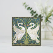 Swans Bridal Shower Kaart (Staand voorkant)