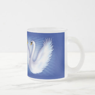 Swan's bruiloft matglas koffiemok
