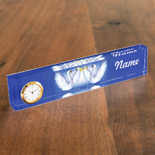 Swan's bruiloft naambordje