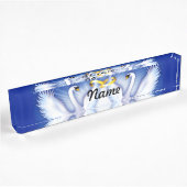 Swan's bruiloft naambordje