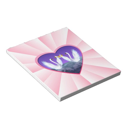 Swan's bruiloft notitieblok (Schuin)