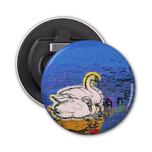 SWANS BUTTON FLESOPENER (Voorkant)