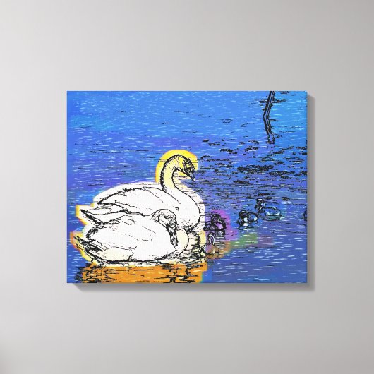 SWANS CANVAS AFDRUK (Voorkant)