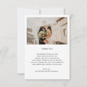 Swans Design Wedding Bedankkaart (Achterkant)