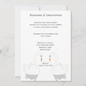 Swans Design Wedding Kaart (Voorkant)